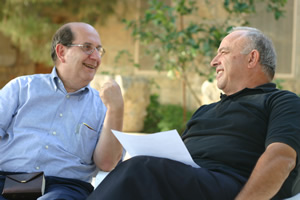 Michele Piccirillo con Ernesto Olivero 
