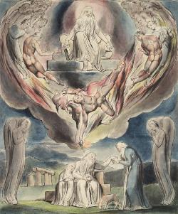 William Blake, Satana si allontana da Dio e carità di Giobbe