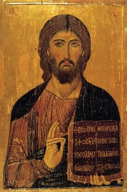 Icona di Gesù Pantocratore, XII secolo, monastero s.Caterina del Sinai