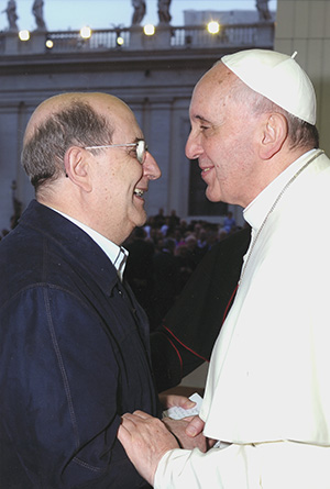 Ernesto Olivero incontra il "Papa atteso"