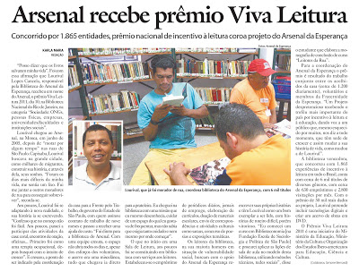 Prêmio Viva Leitura no Jornal O SÃO PAULO