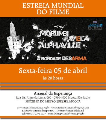 Projeção do Documentário "Morumbi, Favela, Alfaville" sobre o Arsenal da Esperança...
