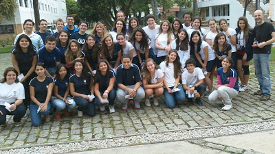 Visita dos alunos do Colégio São Luis...